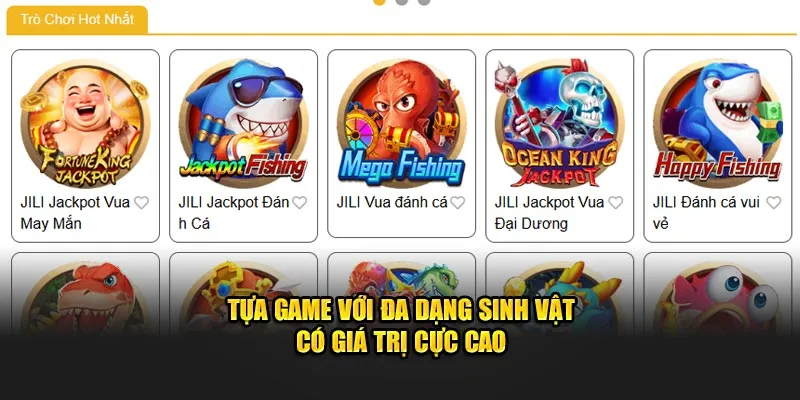 Tựa game với đa dạng sinh vật có giá trị cực cao